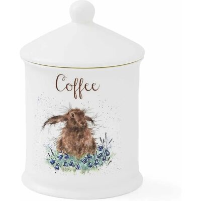 Royal Worcester Wrendale Hare Coffee Canister - Multi-Colour Royal Worcester Wrendale Hare Coffee Canister - Multi-Colour