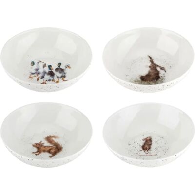 Wrendale Designs Set of 4 Bowls - Animal Collection Wrendale Designs Set of 4 Bowls - Animal Collection