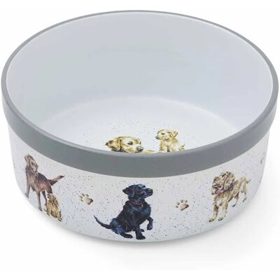 Wrendale Designs Large Pet Bowl - Dog Illustration - 8 Inch Wrendale Designs Large Pet Bowl - Dog Illustration - 8 Inch