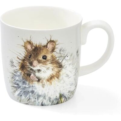 Wrendale Designs Dandelion Mouse Mug Grey - Mug Wrendale Designs Dandelion Mouse Mug Grey - Mug