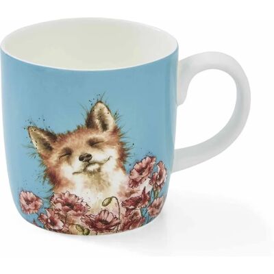 Wrendale Designs Poppy Field Fox Mug - Mug Wrendale Designs Poppy Field Fox Mug - Mug