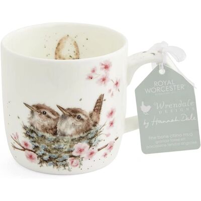 Wrendale Designs Feather Your Nest Kopp - Fine Bone China Wrendale Designs Feather Your Nest Kopp - Fine Bone China