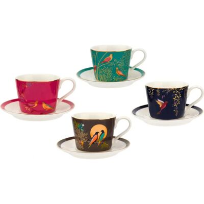 Sara Miller London Chelsea Collection Bird Espresso Cups & Saucers - Espresso Cup & Saucer Set Sara Miller London Chelsea Collection Bird Espresso Cups & Saucers - Espresso Cup & Saucer Set