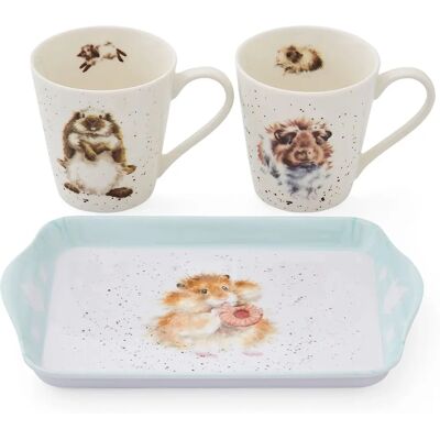 Wrendale Designs Hamster Mug & Tray Set - Animal Kitchenware Wrendale Designs Hamster Mug & Tray Set - Animal Kitchenware