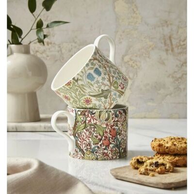 Morris & Co. Blackthorn Porcelain Tekopp og Skål - 280ml Morris & Co. Blackthorn Porcelain Tekopp og Skål - 280ml
