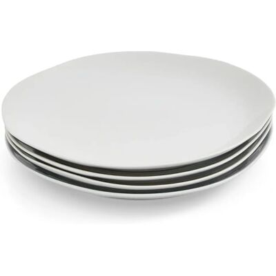 Plato gris de Sophie Conran - 28cm - Pack de 4 - Plato Plato gris de Sophie Conran - 28cm - Pack de 4 - Plato