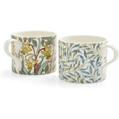 Morris & Co Daffodil Willow Bough Koppesett - Porcelen 340ml Morris & Co Daffodil Willow Bough Koppesett - Porcelen 340ml