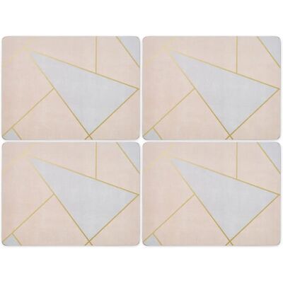 Ensemble de 4 sets de table Urban Chic Rose poussière - Pimpernel Ensemble de 4 sets de table Urban Chic Rose poussière - Pimpernel