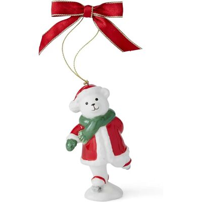 Spode Juletræ Skating Teddy Ornament - Julepynt Spode Juletræ Skating Teddy Ornament - Julepynt