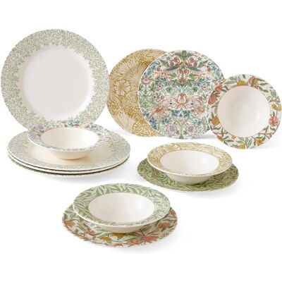 Morris & Co. Model: 12 Piece Dinnerware Set Multi Morris & Co. Model: 12 Piece Dinnerware Set Multi