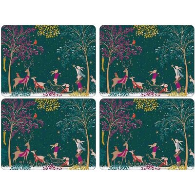 Sara Miller London Woodland Tales Cork-Backed Placemats - Set of 4 Sara Miller London Woodland Tales Cork-Backed Placemats - Set of 4