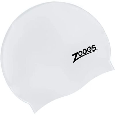 Zoggs White Silicone Swimming Cap - Swimming Cap Zoggs White Silicone Swimming Cap - Swimming Cap