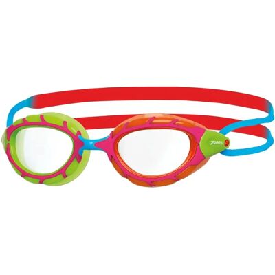Lunettes de natation Zoggs Predator Junior - Vert & Orange/Rouge & Bleu/Clair - Unisexe Lunettes de natation Zoggs Predator Junior - Vert & Orange/Rouge & Bleu/Clair - Unisexe