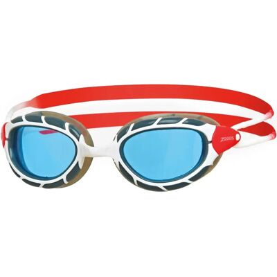 Lunettes de natation Zoggs Predator Blanc Rouge Bleu Teintées Lunettes de natation Zoggs Predator Blanc Rouge Bleu Teintées