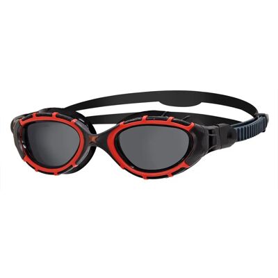 Lunettes de Natation Polarisées Zoggs Predator Flex - Rouge/Noir/Fumée - Unisexe Lunettes de Natation Polarisées Zoggs Predator Flex - Rouge/Noir/Fumée - Unisexe