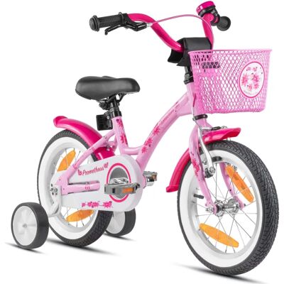PROMETHEUS BICYCLES Hawk Rose Vélo Enfant 14 pouces - Publicité PROMETHEUS BICYCLES Hawk Rose Vélo Enfant 14 pouces - Publicité