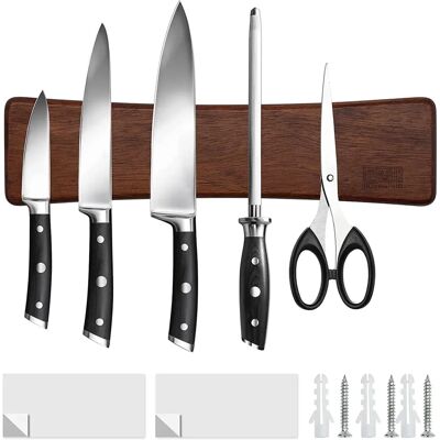 HOSHANHO - Magnetischer Messerschrank - Wandmontage, Akazienholz HOSHANHO - Magnetischer Messerschrank - Wandmontage, Akazienholz