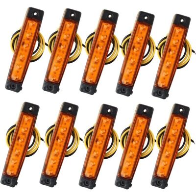 Generic - 12V-6LED - Amber - 98x20 - Luces de marcaje lateral Generic - 12V-6LED - Amber - 98x20 - Luces de marcaje lateral