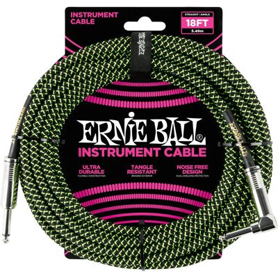 Ernie Ball P06082 Instrument kábel - 5,5m Zöld/Mélykék - Kábel Ernie Ball P06082 Instrument kábel - 5,5m Zöld/Mélykék - Kábel