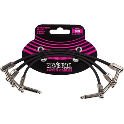 Ernie Ball P06221 Black 15 cm Angled - Audio Cable Ernie Ball P06221 Black 15 cm Angled - Audio Cable