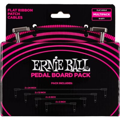 Ernie Ball P06224 Hangkábel - Fekete - 6,35mm - Lapos szalagkábelek pedalboardhoz Ernie Ball P06224 Hangkábel - Fekete - 6,35mm - Lapos szalagkábelek pedalboardhoz