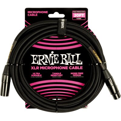 Ernie Ball Model 6392 6,1m XLR Microfoon Kabel Ernie Ball Model 6392 6,1m XLR Microfoon Kabel