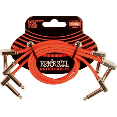 Ernie Ball - Modèle P06403 - Câble patch plat 30cm - Câble audio Ernie Ball - Modèle P06403 - Câble patch plat 30cm - Câble audio