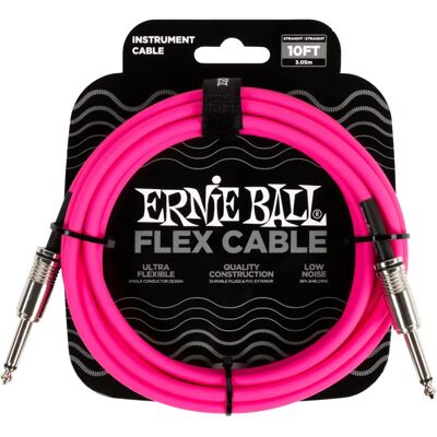 Cavo Flex Rosa Ernie Ball 3,05 m - Cavo audio e strumento Cavo Flex Rosa Ernie Ball 3,05 m - Cavo audio e strumento