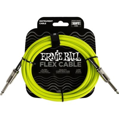 Cavo audio & strumento Flex Ernie Ball verde 3,05 m Cavo audio & strumento Flex Ernie Ball verde 3,05 m
