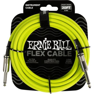Ernie Ball Zöld Flex Kábel 6.1m - Hangkábel Ernie Ball Zöld Flex Kábel 6.1m - Hangkábel