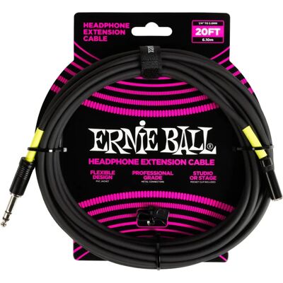 Ernie Ball fejhallgató hosszabbító 6m - Headphone Extension Cable Ernie Ball fejhallgató hosszabbító 6m - Headphone Extension Cable