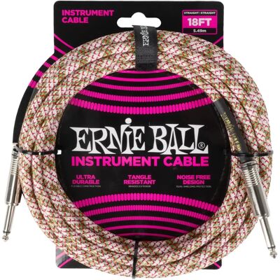 Ernie Ball Smogkabel Braided 20ft - Instrumentenkabel Ernie Ball Smogkabel Braided 20ft - Instrumentenkabel