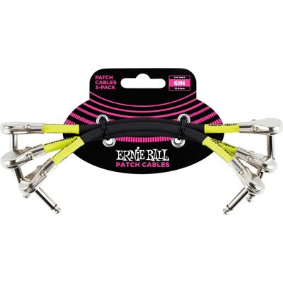 Ernie Ball P06059 Audio Cable - 15 cm - Angled - Black Ernie Ball P06059 Audio Cable - 15 cm - Angled - Black