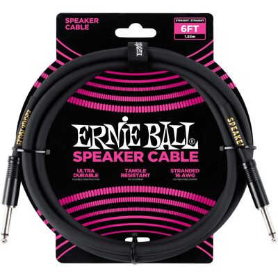 Ernie Ball P06072 Hangkábel - 1,83m - Fekete Ernie Ball P06072 Hangkábel - 1,83m - Fekete