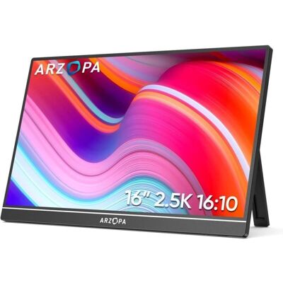 Moniteur portable ARZOPA Z1RC 16" - QHD, IPS, HDR, 60Hz - Publicité Moniteur portable ARZOPA Z1RC 16" - QHD, IPS, HDR, 60Hz - Publicité