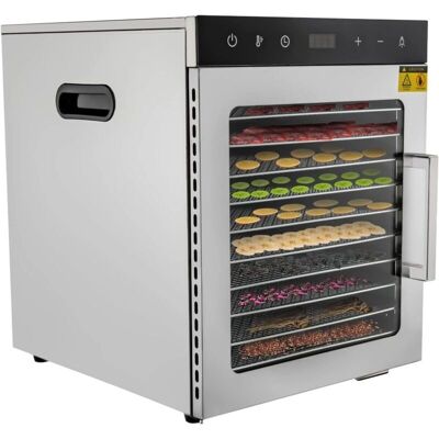 GOJOY - Deshidratador - 800W - 10 Compartimentos - Acero inoxidable GOJOY - Deshidratador - 800W - 10 Compartimentos - Acero inoxidable