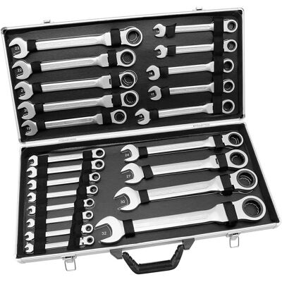 GOJOY - 22-Piezas - Acero al Carbono - Cabeza Ajustable - Juego de llaves GOJOY - 22-Piezas - Acero al Carbono - Cabeza Ajustable - Juego de llaves