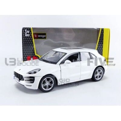 Bburago - PORSCHE Macan 2015 - Blanc - Die-cast car - Publicité Bburago - PORSCHE Macan 2015 - Blanc - Die-cast car - Publicité