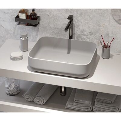 SWISS AQUA TECHNOLOGIES - Infinitio - Gris Mate - Cerámica - Juego de baño SWISS AQUA TECHNOLOGIES - Infinitio - Gris Mate - Cerámica - Juego de baño