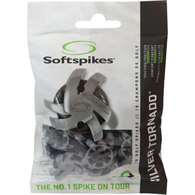 Softspikes Silver Tornado Golf Schuhspikes Tour Lock - Golf cleat spikes Softspikes Silver Tornado Golf Schuhspikes Tour Lock - Golf cleat spikes