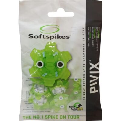 Pointes de golf Softspikes Pivix Fast Twist 3.0 - Vert - Publicité Pointes de golf Softspikes Pivix Fast Twist 3.0 - Vert - Publicité