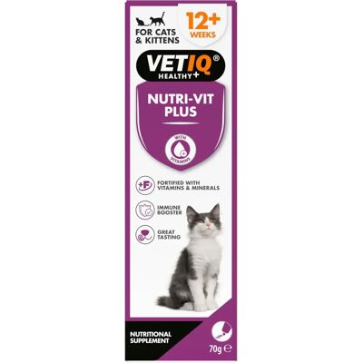 VetIQ Nutri-Vit Plus Cat Paste - Vitamin Supplement for Cats & Kittens VetIQ Nutri-Vit Plus Cat Paste - Vitamin Supplement for Cats & Kittens