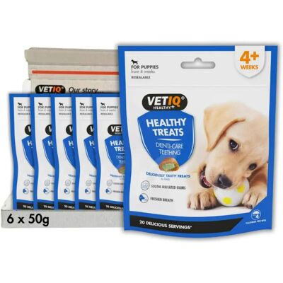 VetIQ Puppy Teething Treats - Dog Chew - 50g VetIQ Puppy Teething Treats - Dog Chew - 50g