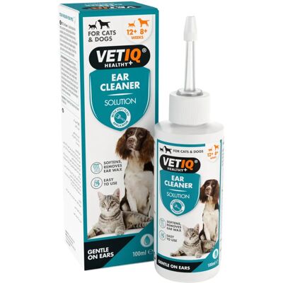 Mark & Chappell VetIQ Ear Cleaner for Dogs & Cats - 100ml Mark & Chappell VetIQ Ear Cleaner for Dogs & Cats - 100ml