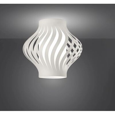 IPERBRIKO Linea Zero - Plafoniera Moderna 1 Luce Helios Bianco H39 - Lampada da Soffitto IPERBRIKO Linea Zero - Plafoniera Moderna 1 Luce Helios Bianco H39 - Lampada da Soffitto
