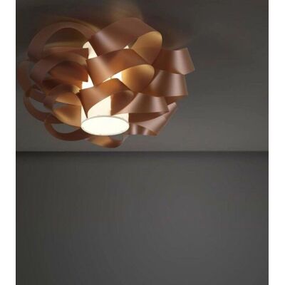 Lampada da soffitto moderna in rame Linea Zero con 2 luci Lampada da soffitto moderna in rame Linea Zero con 2 luci