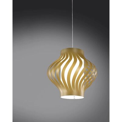 Lampadario Moderno Helios - Oro - 1 Luce - Made in Italy Lampadario Moderno Helios - Oro - 1 Luce - Made in Italy