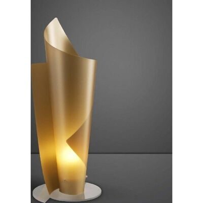 IPERBRIKO Linea Zero - Lámpara de mesa dorada - Inspirada en velas, Hecho en Italia IPERBRIKO Linea Zero - Lámpara de mesa dorada - Inspirada en velas, Hecho en Italia