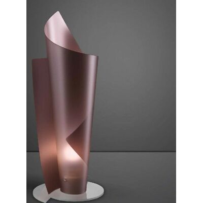 LINEA ZERO Lámpara de Mesa Rosa Metal - Diseño Moderno Veneciano LINEA ZERO Lámpara de Mesa Rosa Metal - Diseño Moderno Veneciano