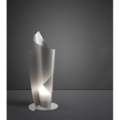 Iperbriko Linea Zero Lampada da Tavolo Argento - Design Moderno Iperbriko Linea Zero Lampada da Tavolo Argento - Design Moderno
